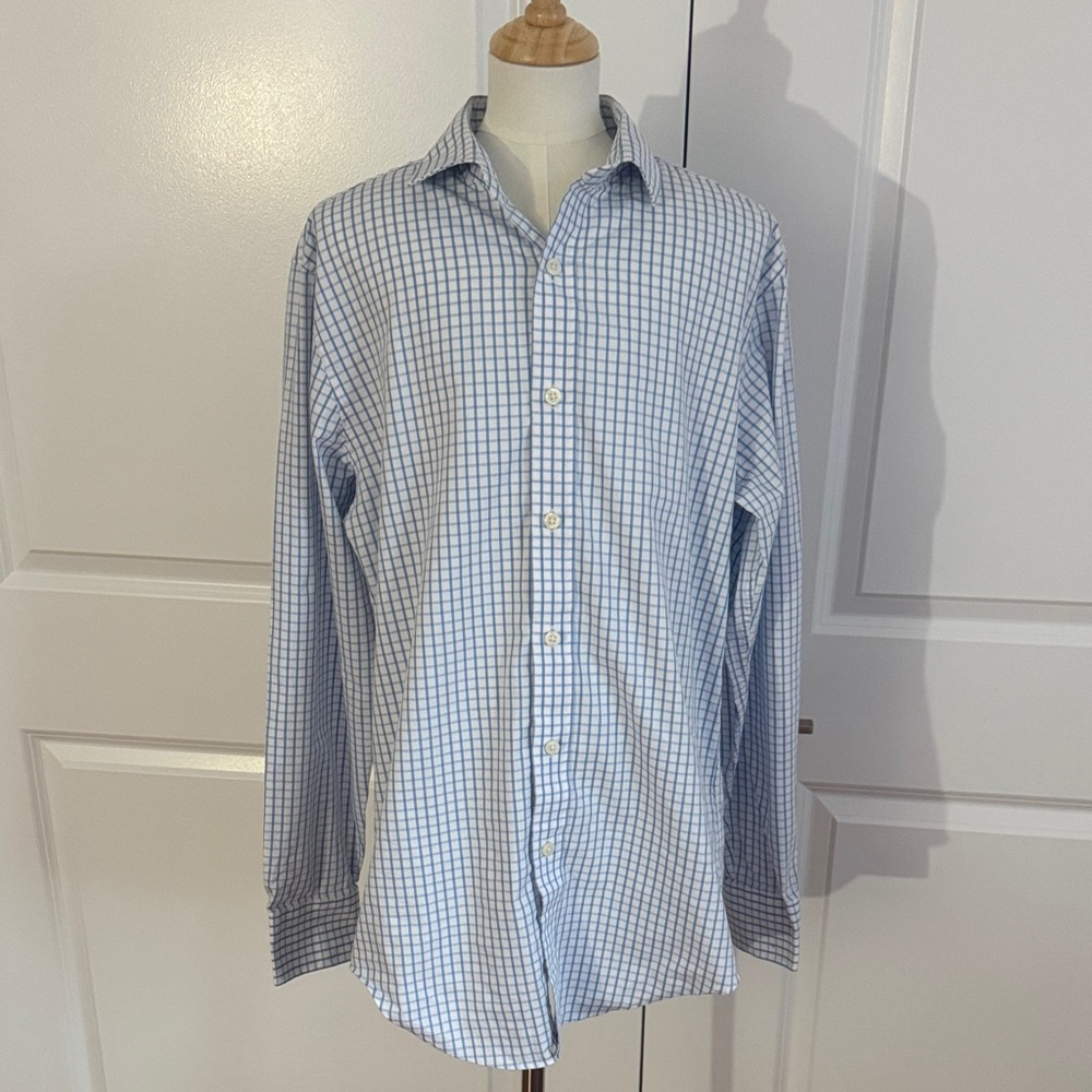 🛑clearance🛑 J Crew Men's Blue Checkered Shirt